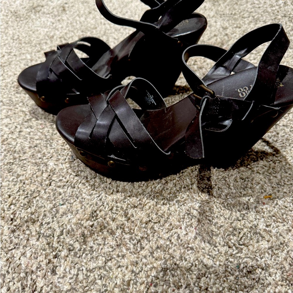 Mossimo Supply Co. Black Crisscross Sandals